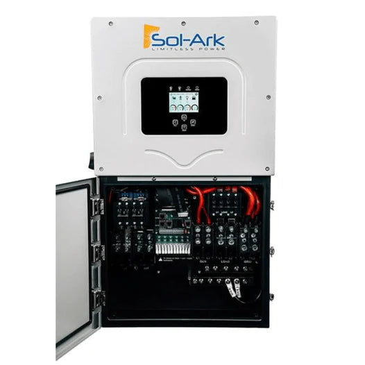 Sol-Ark 15K 120/240/208V 48V [All-In-One] Pre-Wired Hybrid Solar Inverter | 10-Year Warranty
