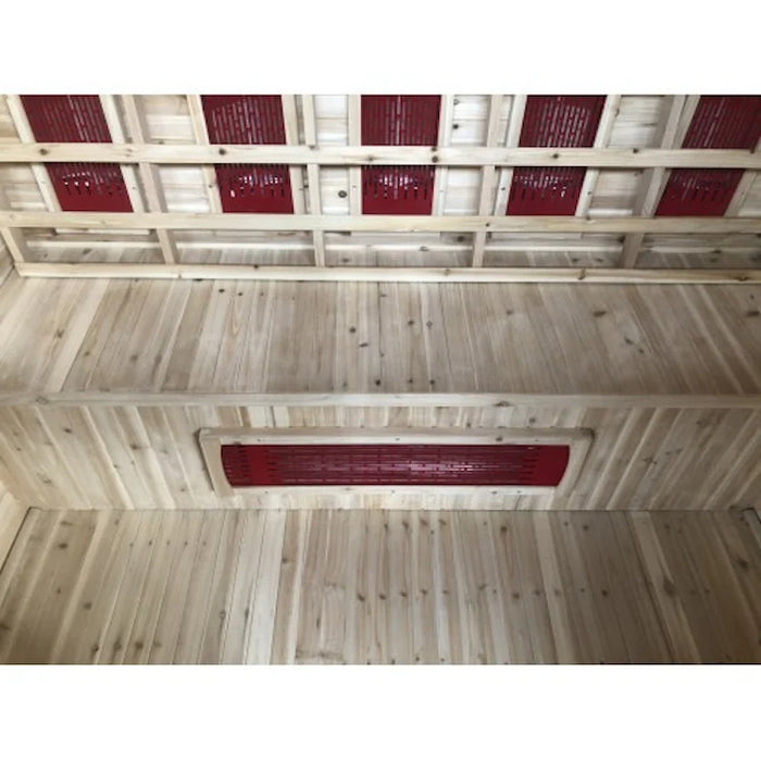 SunRay Grandby 3 Person Outdoor Infrared Sauna with Ceramic Heaters