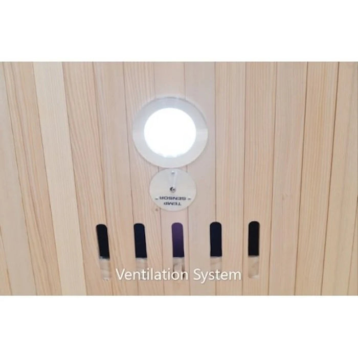 SunRay Grandby 3 Person Outdoor Infrared Sauna with Ceramic Heaters