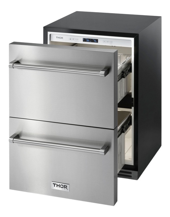 Thor Kitchen 24" 5.4 cu. ft. Indoor or Outdoor Refrigerator Drawer (TRF24U)