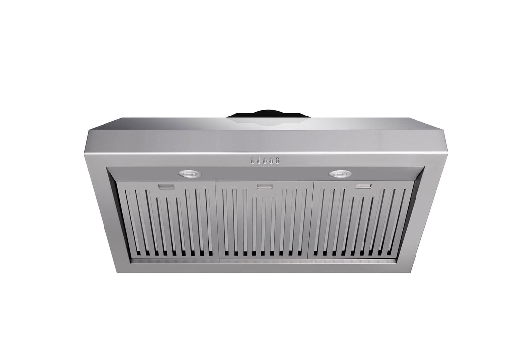 Thor Kitchen 36" Professional Range Hood, 11" Tall in Stainless Steel (TRH3606)