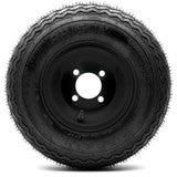 Arisun Turf Sail 18x8.5-8 Steel Wheel Matte Black Combo