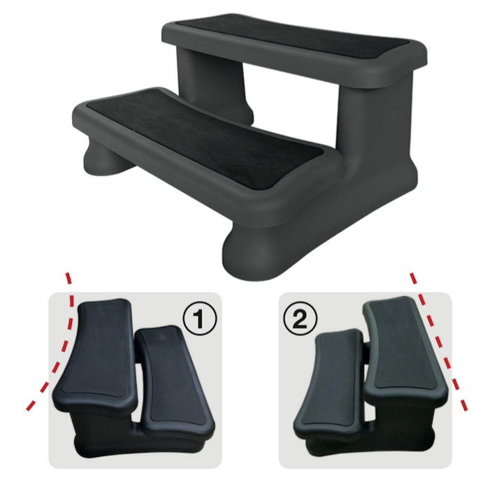 Canadian Spa Universal Spa Steps - Black