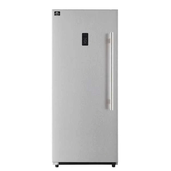 FORNO Fortezza 28" Left-Swing Freezer with Fast Freeze, Digital Controls and Automatic Ice Maker in Stainless Steel (FFFFD1738-28LS)