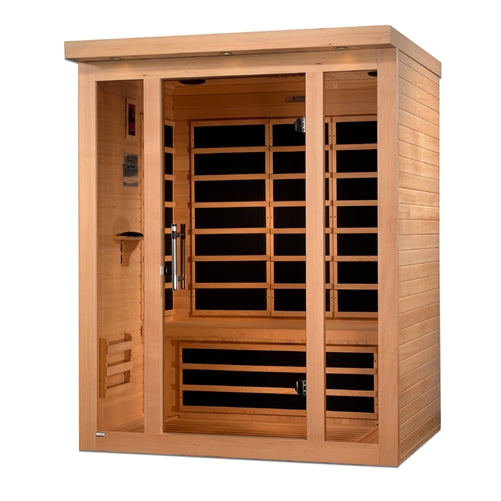 Dynamic Sauna "Vila Elite" 3-Person Ultra Low EMF FAR Infrared Indoor Sauna (DYN-6315-02 Elite)