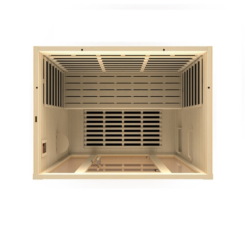 Dynamic saunas Vila 3-person Ultra Low EMF (Under 3MG) FAR Infrared Sauna (Canadian Hemlock)