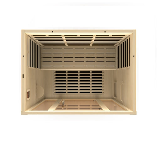 Dynamic Sauna "Vila Elite" 3-Person Ultra Low EMF FAR Infrared Indoor Sauna (DYN-6315-02 Elite)