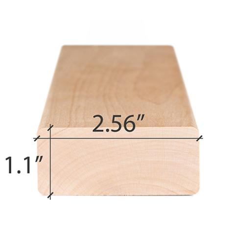 Prosaunas Alder 2x3 (28mm x 65mm) S4SEE SHP Sauna Wood