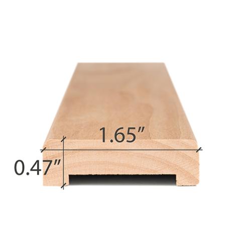 Prosaunas Alder 1x2 (12mm x 42mm) Door Trim UK Sauna Wood