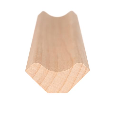 Prosaunas Alder 1x2 (14mm x 30mm) Inside Corner Trim SI Sauna Wood