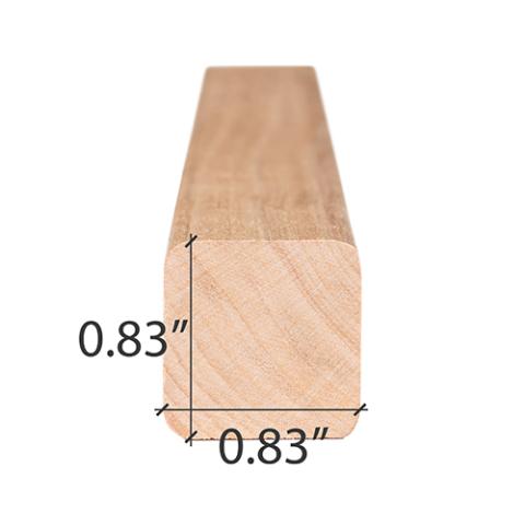 Prosaunas Alder 1x1 (21mm x 21mm) S4SEE SHP Sauna Wood