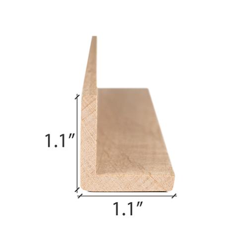 Prosaunas Alder 2x2 (28mm x 28mm) Outside Corner Trim VA Sauna Wood