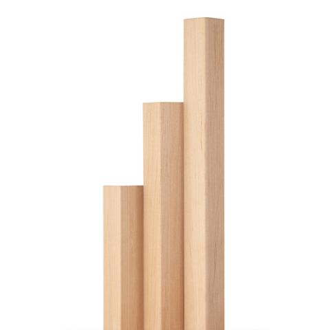 Prosaunas Alder 2x2 (28mm x 28mm) Outside Corner Trim VA Sauna Wood