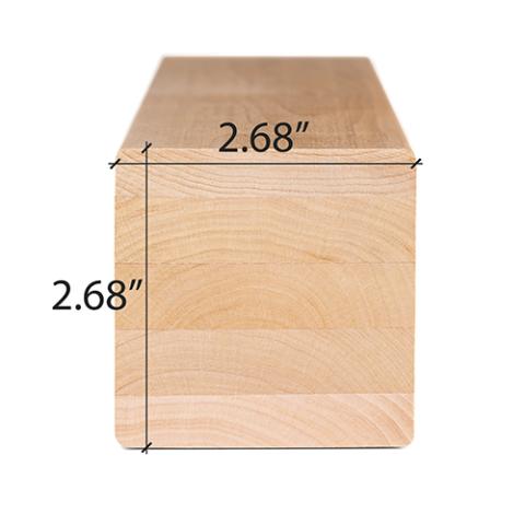 Prosaunas Alder 3x3 (68mm x 68mm) S4SEE SHP Sauna Wood
