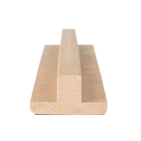 Prosaunas Alder 1x2 (17mm x 32mm) T-Moulding Sauna Wood