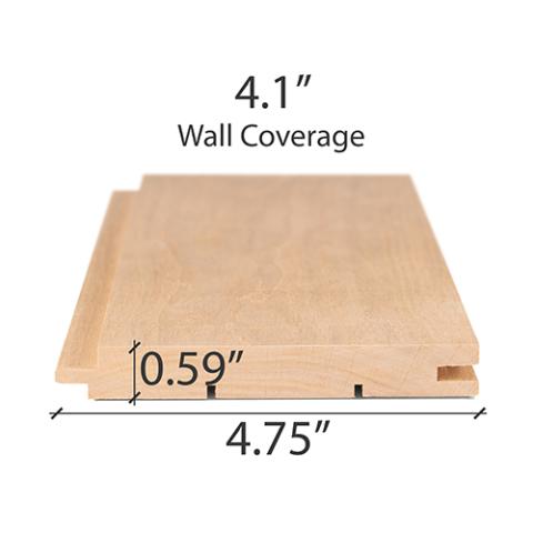 Prosaunas Alder 1x5 (15mm x 120mm) T&G STS4 Sauna Wood