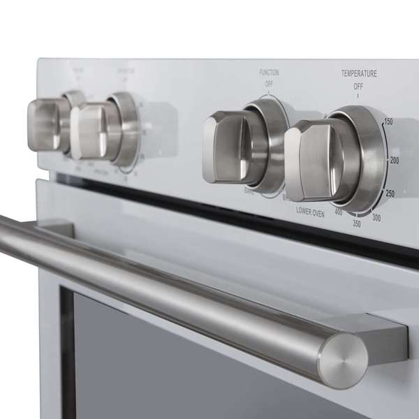Forno Vomero 30" 10 cu. ft. Built-In Double Electric Wall Oven with Mechanical Controls, Self-Cleaning Function - Stainless Steel, Black, or White (FBOEL1324-30)