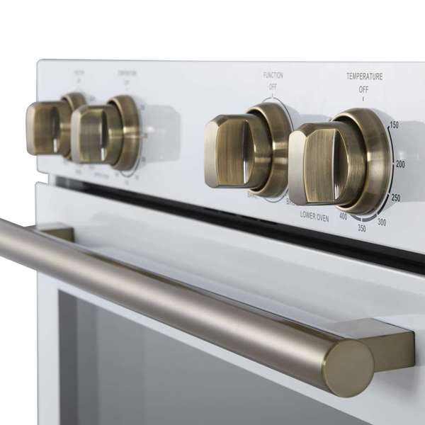 Forno Vomero 30" 10 cu. ft. Built-In Double Electric Wall Oven with Mechanical Controls, Self-Cleaning Function - Stainless Steel, Black, or White (FBOEL1324-30)