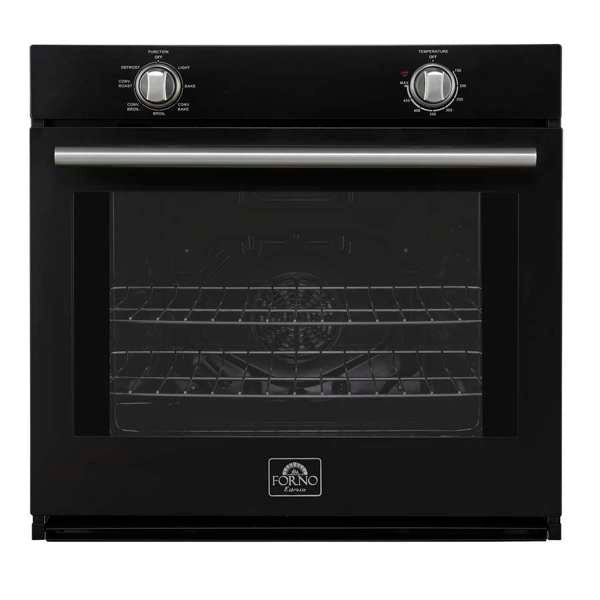 Forno Vomero 30" 5 cu. ft. Built-In Single Electric Wall Oven with Mechanical Controls, Self-Cleaning Function - Stainless Steel, Black, or White (FBOEL1370-30)