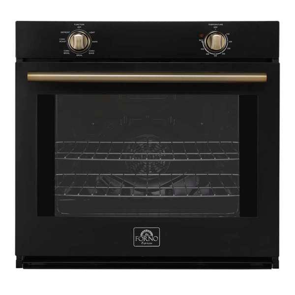 Forno Vomero 30" 5 cu. ft. Built-In Single Electric Wall Oven with Mechanical Controls, Self-Cleaning Function - Stainless Steel, Black, or White (FBOEL1370-30)