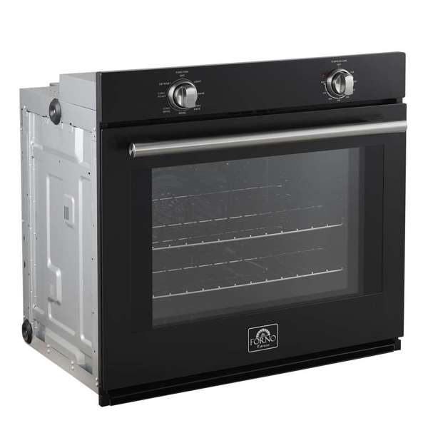 Forno Vomero 30" 5 cu. ft. Built-In Single Electric Wall Oven with Mechanical Controls, Self-Cleaning Function - Stainless Steel, Black, or White (FBOEL1370-30)
