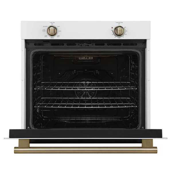 Forno Vomero 30" 5 cu. ft. Built-In Single Electric Wall Oven with Mechanical Controls, Self-Cleaning Function - Stainless Steel, Black, or White (FBOEL1370-30)