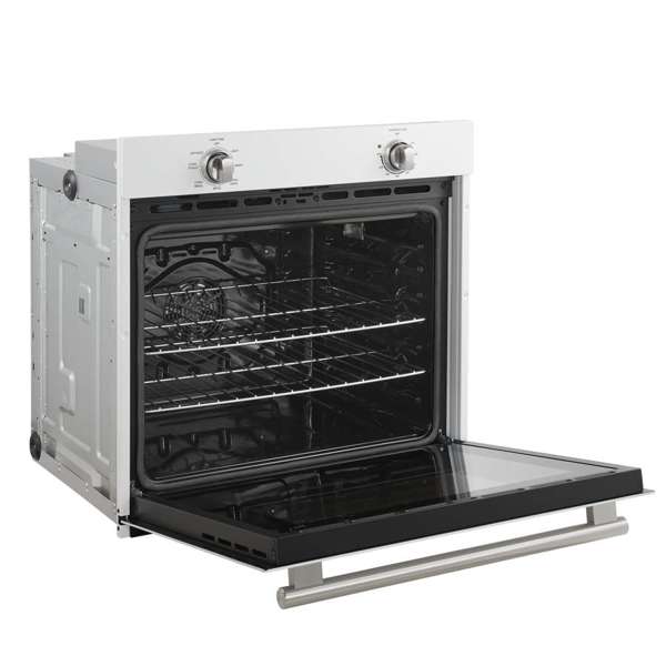 Forno Vomero 30" 5 cu. ft. Built-In Single Electric Wall Oven with Mechanical Controls, Self-Cleaning Function - Stainless Steel, Black, or White (FBOEL1370-30)