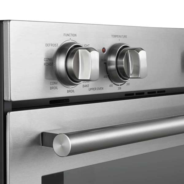 Forno Vomero 30" 10 cu. ft. Built-In Double Electric Wall Oven with Mechanical Controls, Self-Cleaning Function - Stainless Steel, Black, or White (FBOEL1324-30)