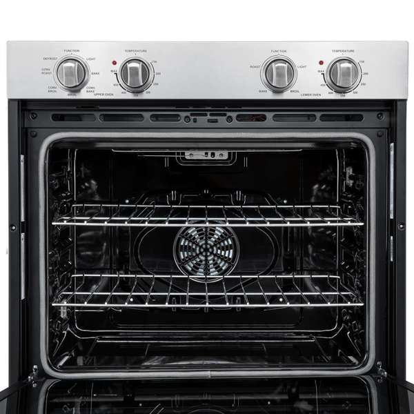 Forno Vomero 30" 10 cu. ft. Built-In Double Electric Wall Oven with Mechanical Controls, Self-Cleaning Function - Stainless Steel, Black, or White (FBOEL1324-30)