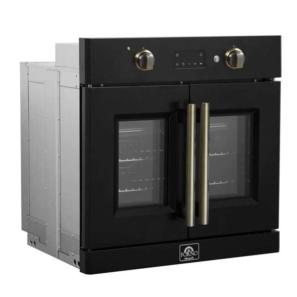 Forno Asti 30" 3.68 cu. ft. French Door Electric Wall Oven with Air Fry, Sous Vide, Self-Clean - Stainless Steel, Black, or White (FBOEL1333-30)