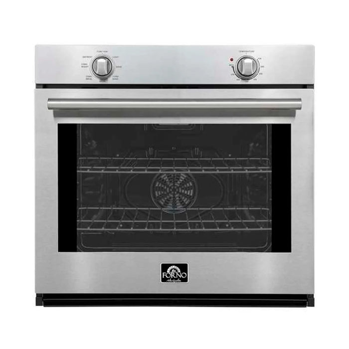 Forno Vomero 30" 5 cu. ft. Built-In Single Electric Wall Oven with Mechanical Controls, Self-Cleaning Function - Stainless Steel, Black, or White (FBOEL1370-30)