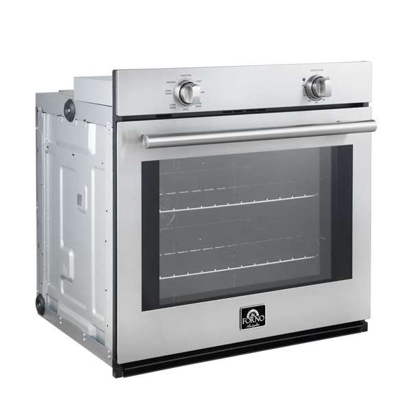 Forno Vomero 30" 5 cu. ft. Built-In Single Electric Wall Oven with Mechanical Controls, Self-Cleaning Function - Stainless Steel, Black, or White (FBOEL1370-30)