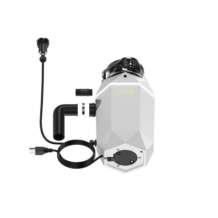 Forno Acqua BrightDiamond Super Quiet Garbage Disposal Corded with Motion Sensor Cabinet Light & Pre-Wired Air Switch - 3/4 HP or 1HP (WDD075TA)