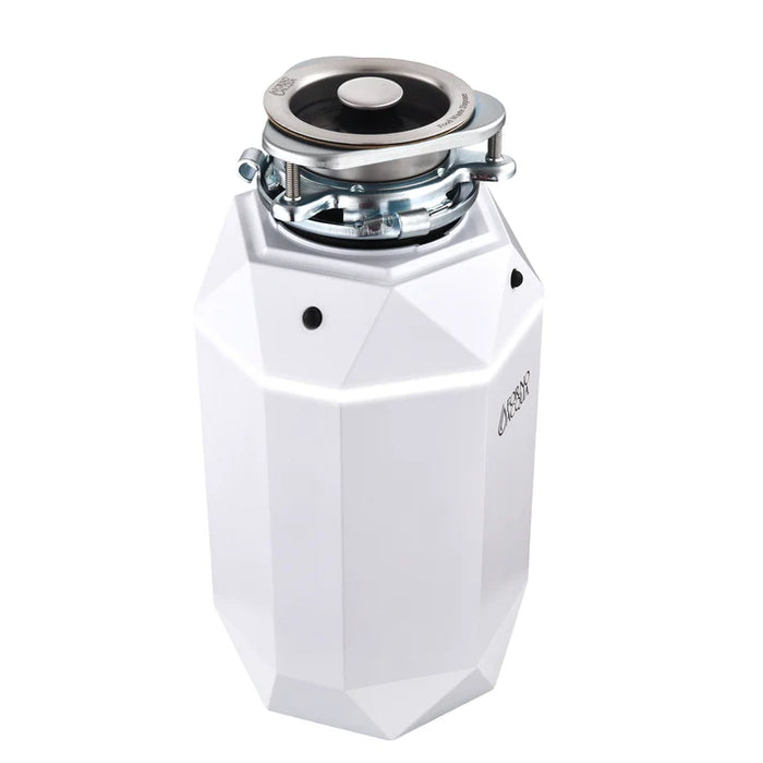 Forno Acqua BrightDiamond Super Quiet Garbage Disposal Corded with Motion Sensor Cabinet Light & Pre-Wired Air Switch - 3/4 HP or 1HP (WDD075TA)