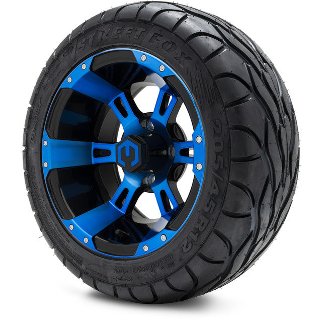MODZ 12' Ambush Blue & Black - Tire and Wheel Combo
