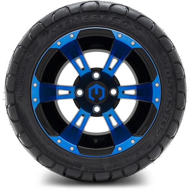 MODZ 12' Ambush Blue & Black - Tire and Wheel Combo