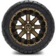 MODZ 12" Assault Matte Bronze Wheels & Street Tires Combo