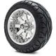 MODZ 12" Assault Chrome Wheels & Street Tires Combo
