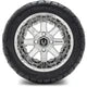 MODZ 12" Assault Chrome Wheels & Street Tires Combo