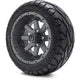 MODZ 12" Assault Matte Gunmetal Wheels & Street Tires Combo
