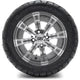 MODZ 12" Tempest Gunmetal Wheels & Street Tires Combo