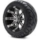 MODZ 12" Tempest Machined Black Wheels & Street Tires Combo