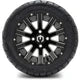 MODZ 12" Mauler Glossy Black with Ball Mill Wheels & Street Tires Combo
