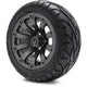MODZ 12" Bomber Matte Gunmetal Wheels & Street Tires Combo