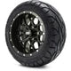 MODZ 12" Vortex Glossy Black Wheels & Street Tires Combo