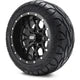 MODZ 12" Vortex Matte Black Wheels & Street Tires Combo
