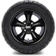 MODZ 12" Godfather Glossy Black Wheels & Street Tires Combo