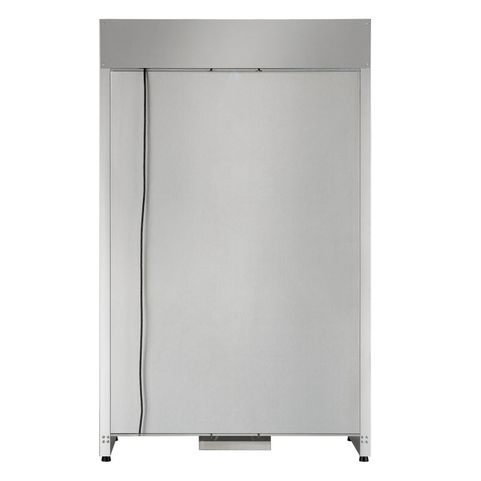 Forno Abruzzo 48" 24 cu.ft. 102 Bottle Dual Zone Wine Cooler with Clear Acrylic Holders &amp; Stainless Trim Shelves in Stainless Steel (FWCDR6611-48S)