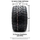 MODZ® 12" Godfather Gunmetal Wheels & Off-Road Tires Combo