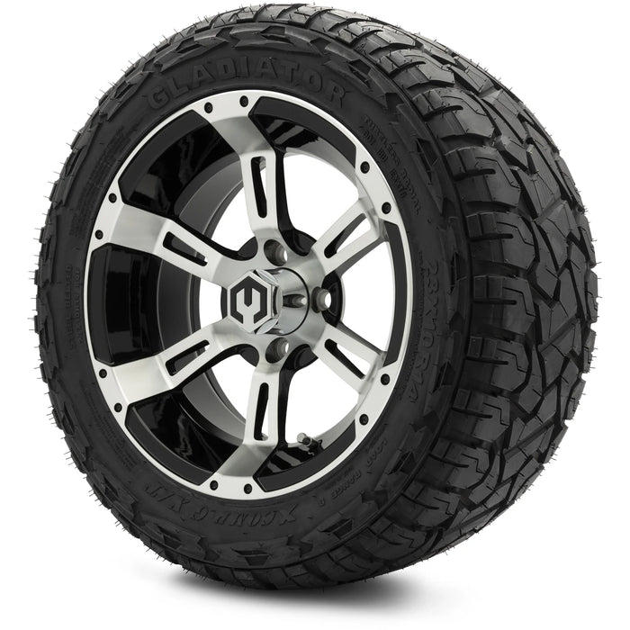 MODZ 14" Ambush Machined Black Wheels & Off-Road Tires Combo